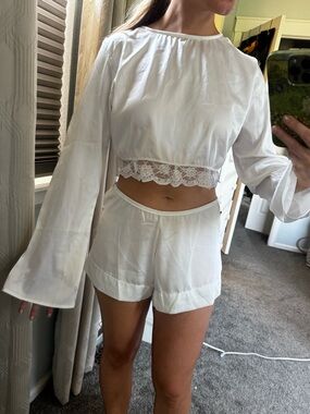 Kat the Label Arabella Blouse- Ivory